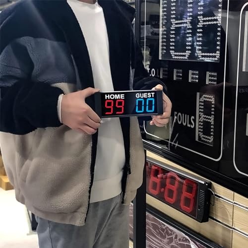 Magnetic Battery Powered Cornhole Scoreboard,Portable Digital red&blue