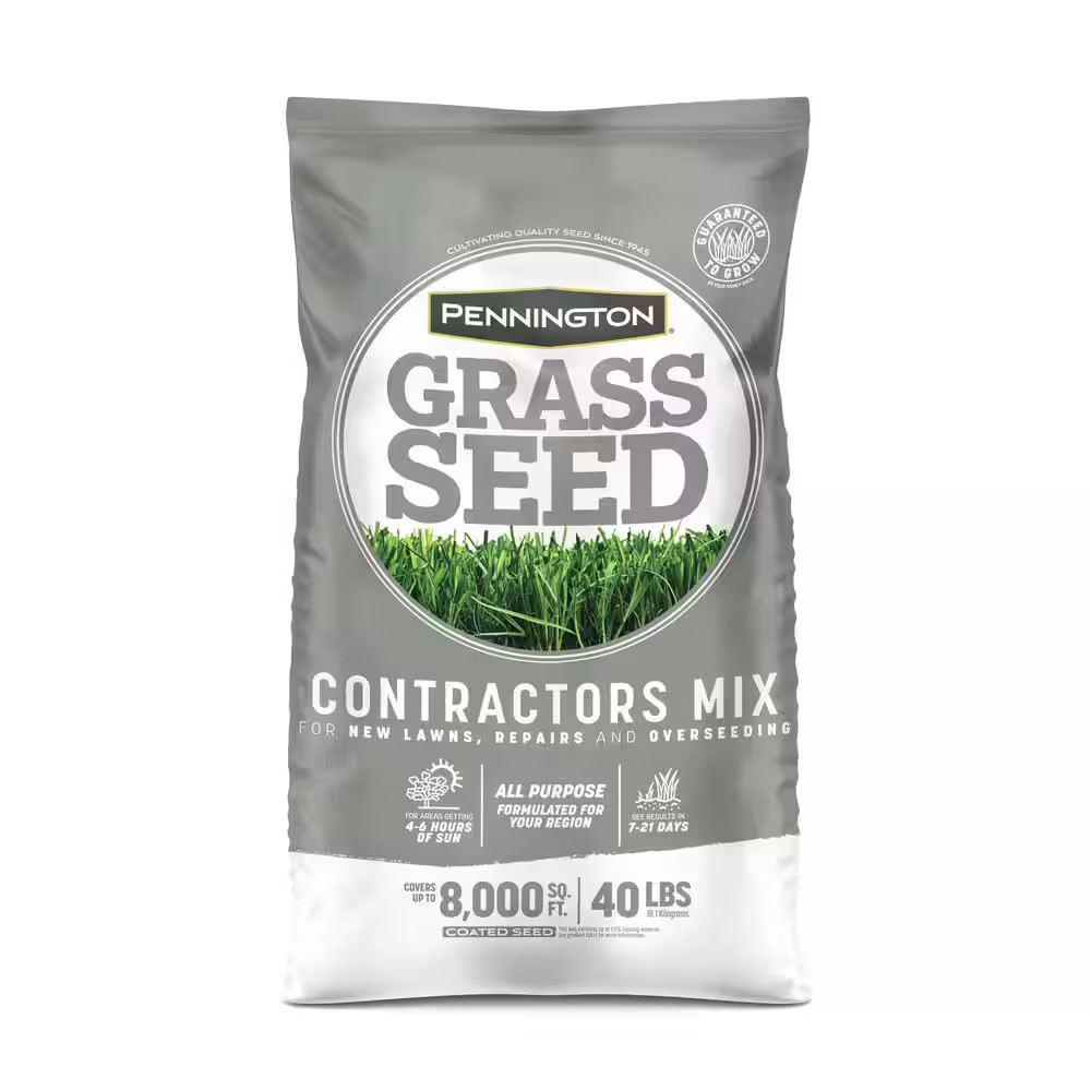 Central Contractors Mix 40 Lb. 8,000 Sq. Ft. Grass Seed