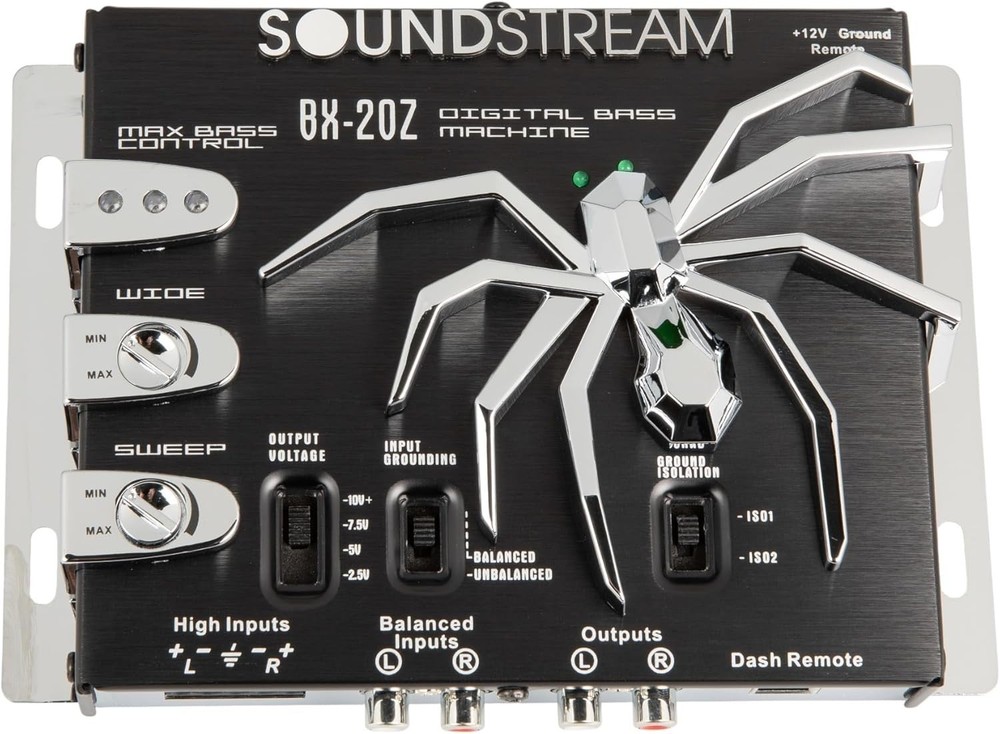 Sleek 1.3lb Bass Processor with Balanced Inputs for Superior Audio Performance