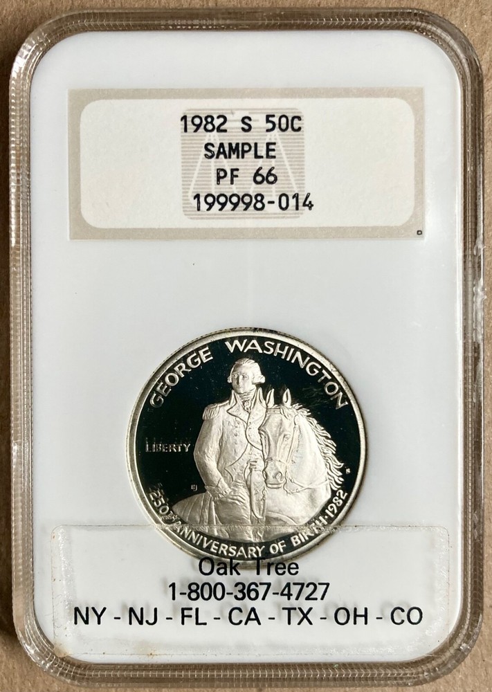 1982-S NGC SAMPLE Proof PF66 - George Washington 250th Commemorative - Oak Tree