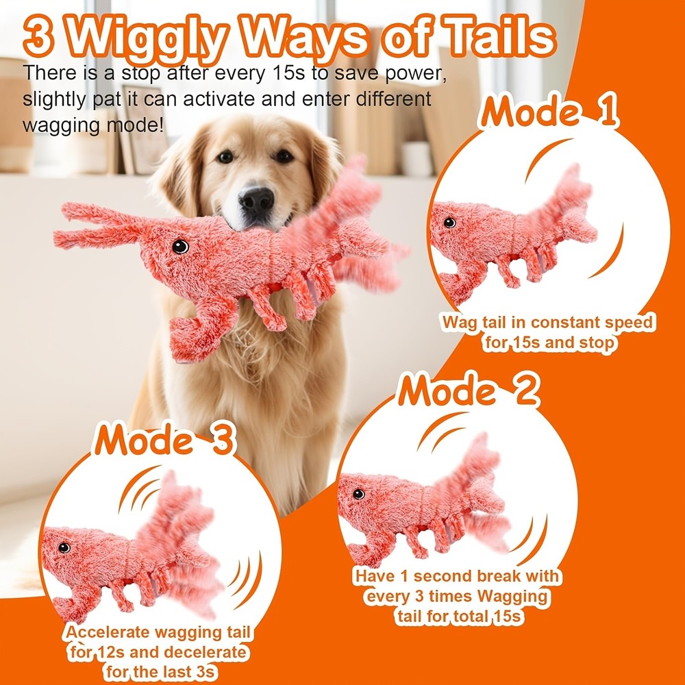 Electronic Gravity Jumping Shrimp Pet Toy