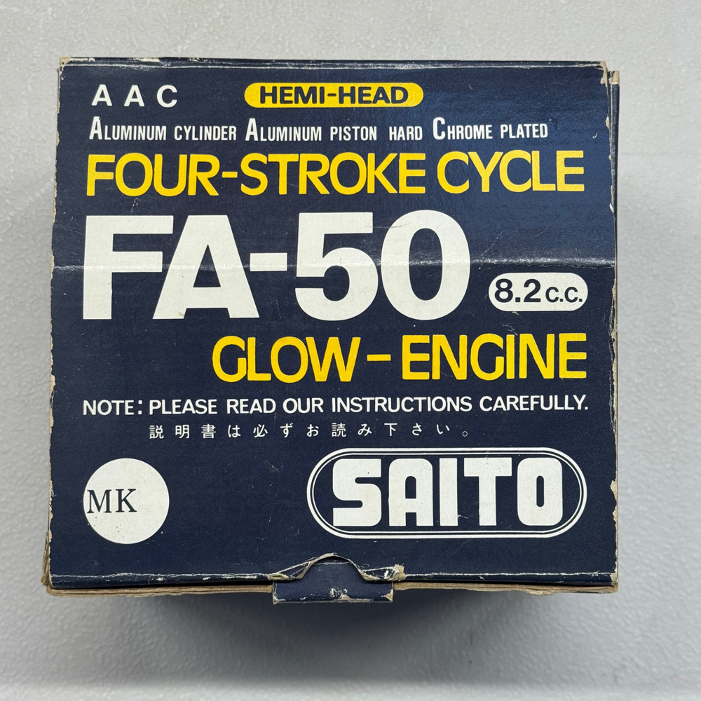 SAITO Hemi-Head Four-Stroke FA-50 RC Airplane Engine