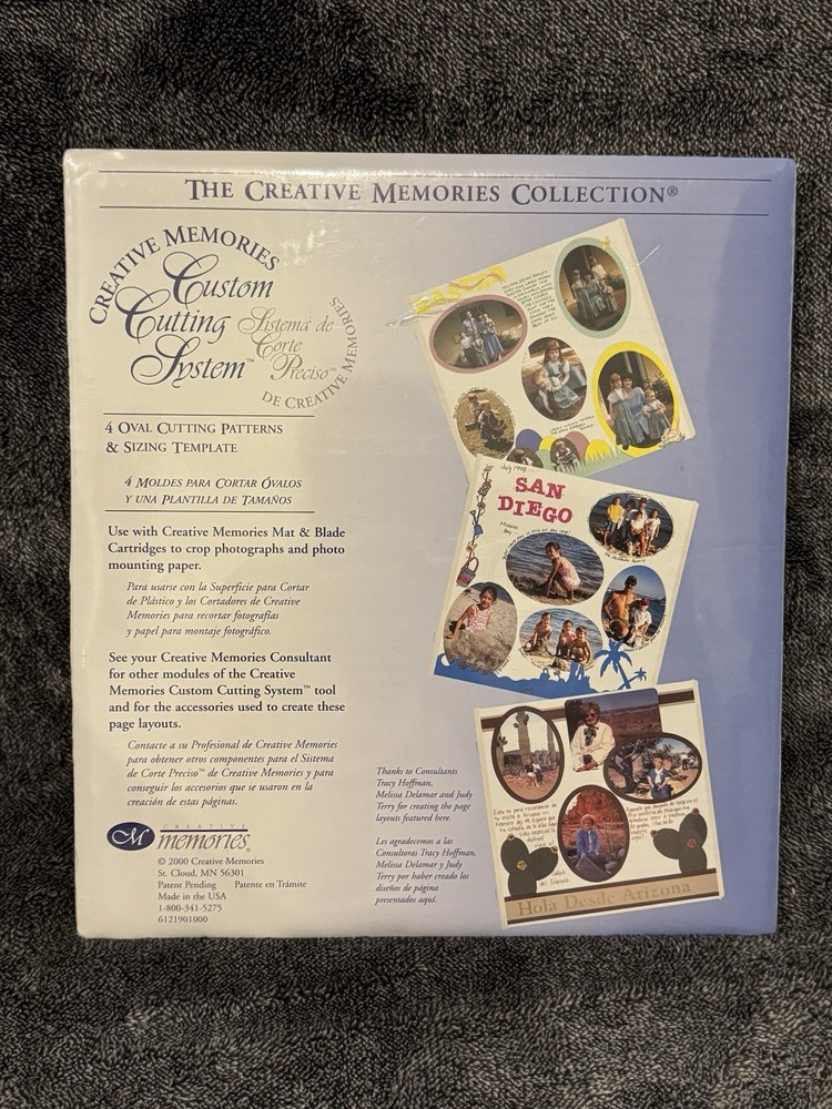 CREATIVE MEMORIES OVAL PATTERNS CUSTOM CUTTING SYSTEM MAKES 18 SIZES NEW