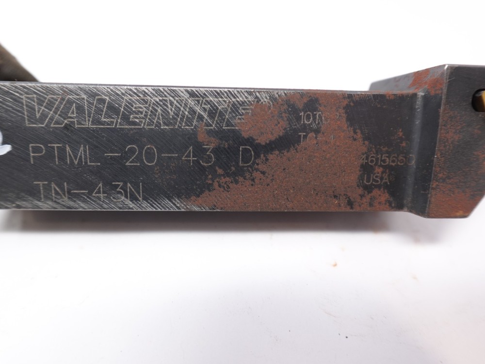 Valenite PTML-20-43 D 1.25" Square Indexable Carbide Lathe Threading Tool EK2