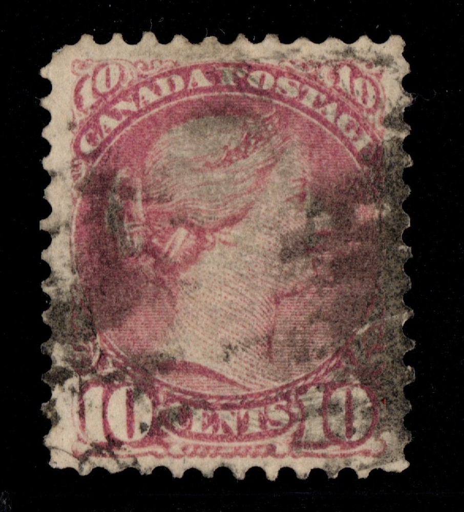 #40 Small Queen 10c Canada used  well centered