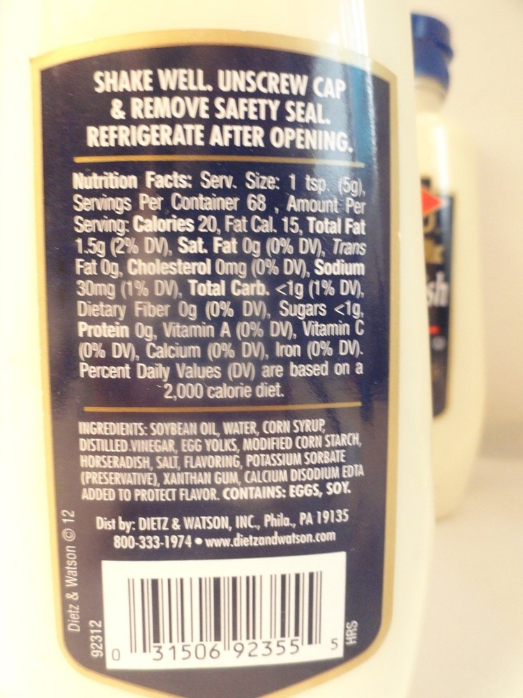 Horseradish Sauce 12 oz 2 Bottles