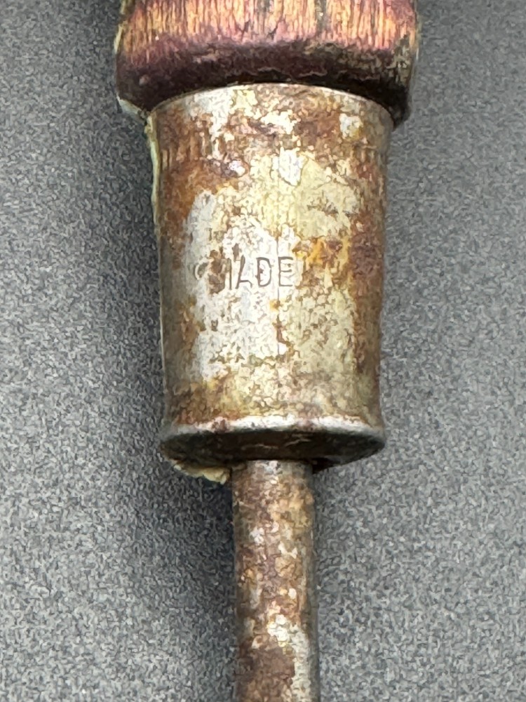 Vintage Wood Handle Flat Head Screwdriver