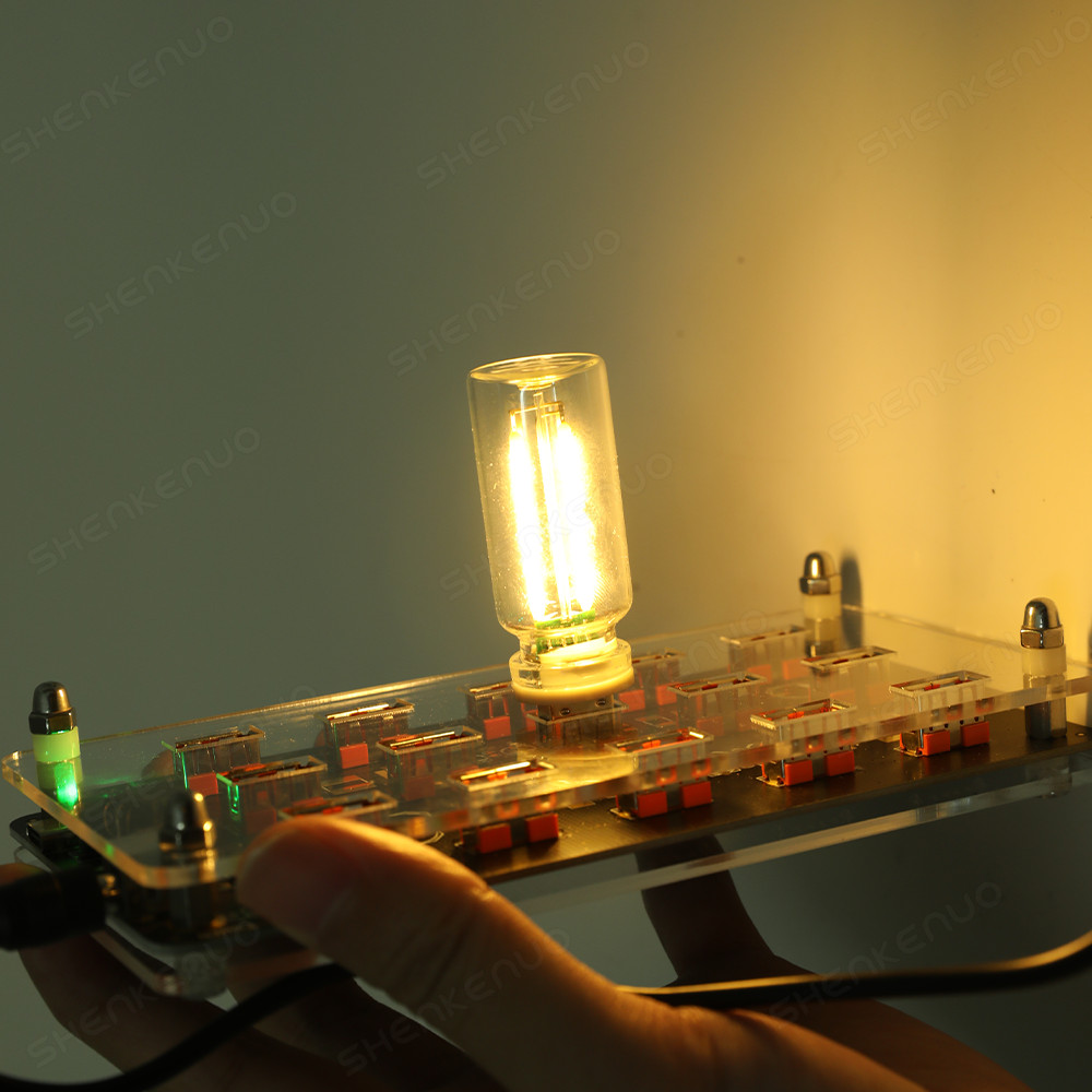 USB Glass Bottle Atmosphere Night Light Touch Switch Dimmable LED Warm White