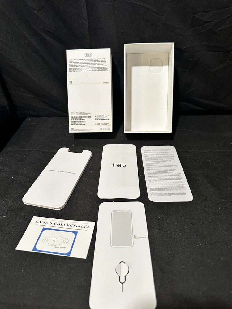 ORIGINAL Apple iPhone 11 White 256gb EMPTY BOX ONLY
