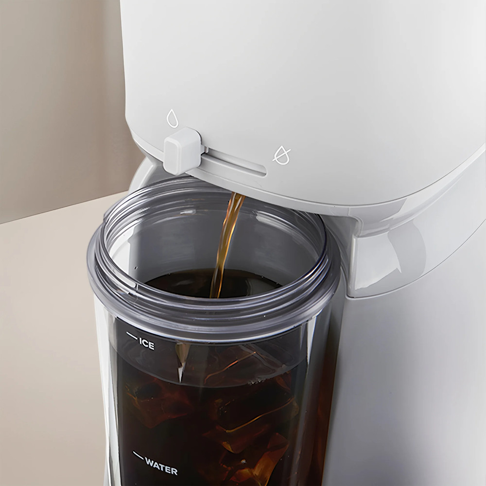 Single Serve Iced Coffee Maker, Soft Silver