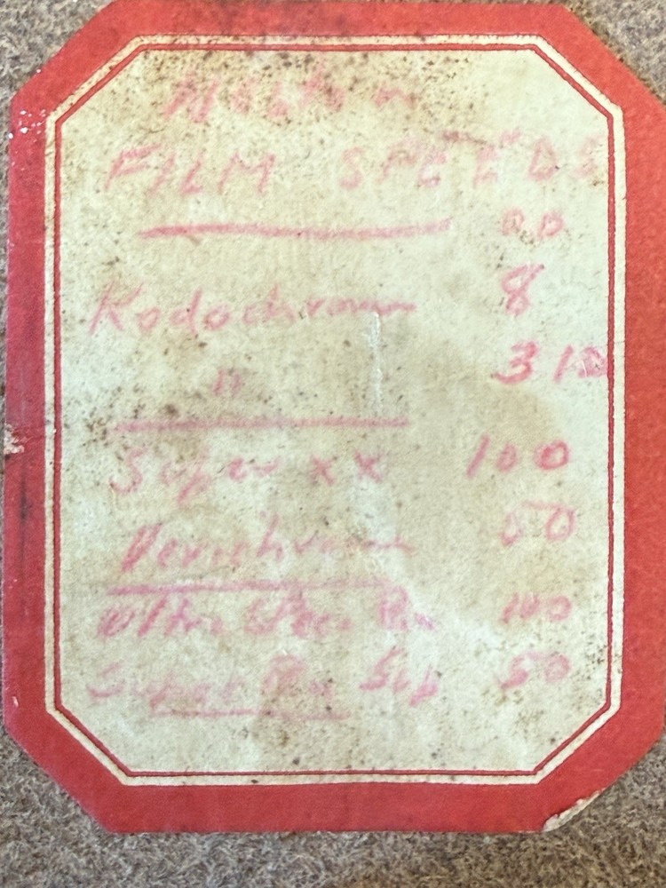 Weston Cine Exposure Meter Model 850 Art Deco Light Meter UNTESTED