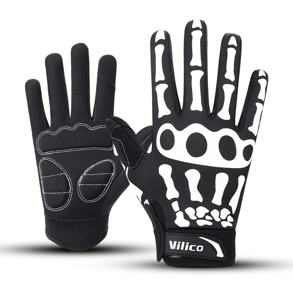 Breathable Punk Skeleton Gloves Skull Ghost Claw Full Finger Gloves Touch Screen