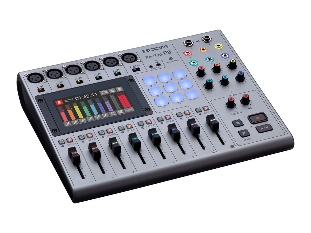 ZOOM PodTrak P8 The Ultimate Workstation Multi Track Recorder