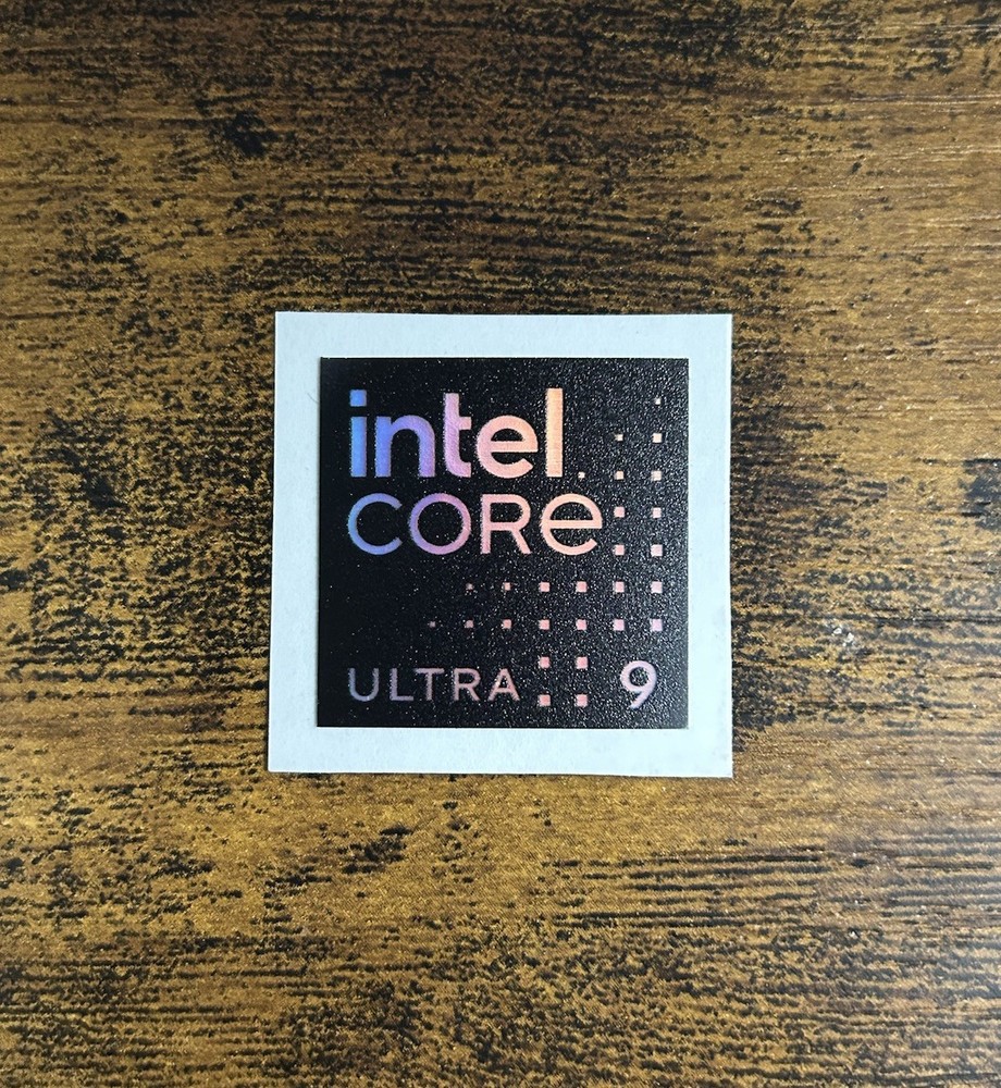 1x Intel Core 9 Ultra / Laptop Custom Sticker Label (NEW)