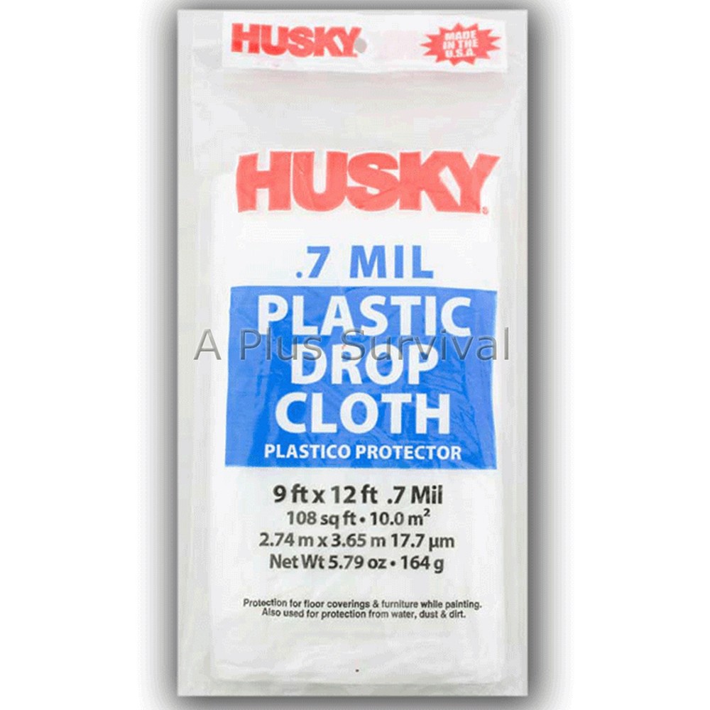 Plastic Sheeting 9' X 12' X .07 MIL