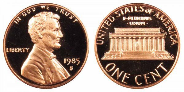 1985  S  LINCOLN CENT   DCAM PROOF from PROOF SETS