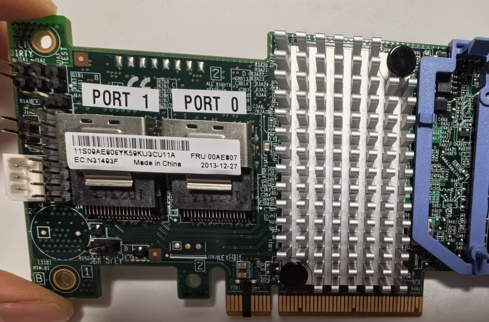 00AE807 PCI-e JBOD HBA IT MODE RAID Card 8-Port