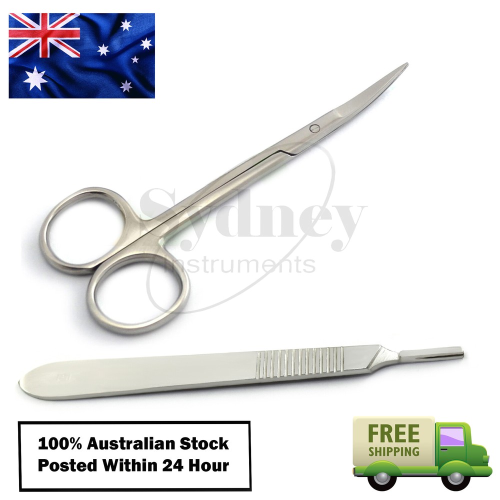Dental Examination Kit Iris Scissor Tissue Suture Removal Operating Tools