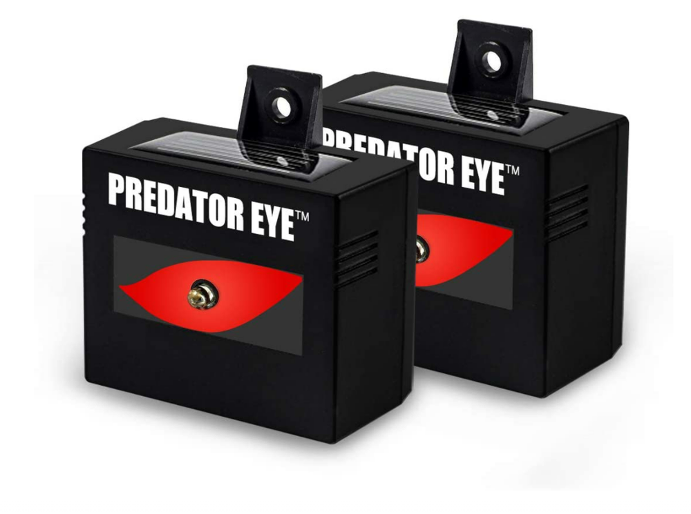 2 Pack Predator Guard Solar Power LED Deterrent Light Night Time Animal Repeller