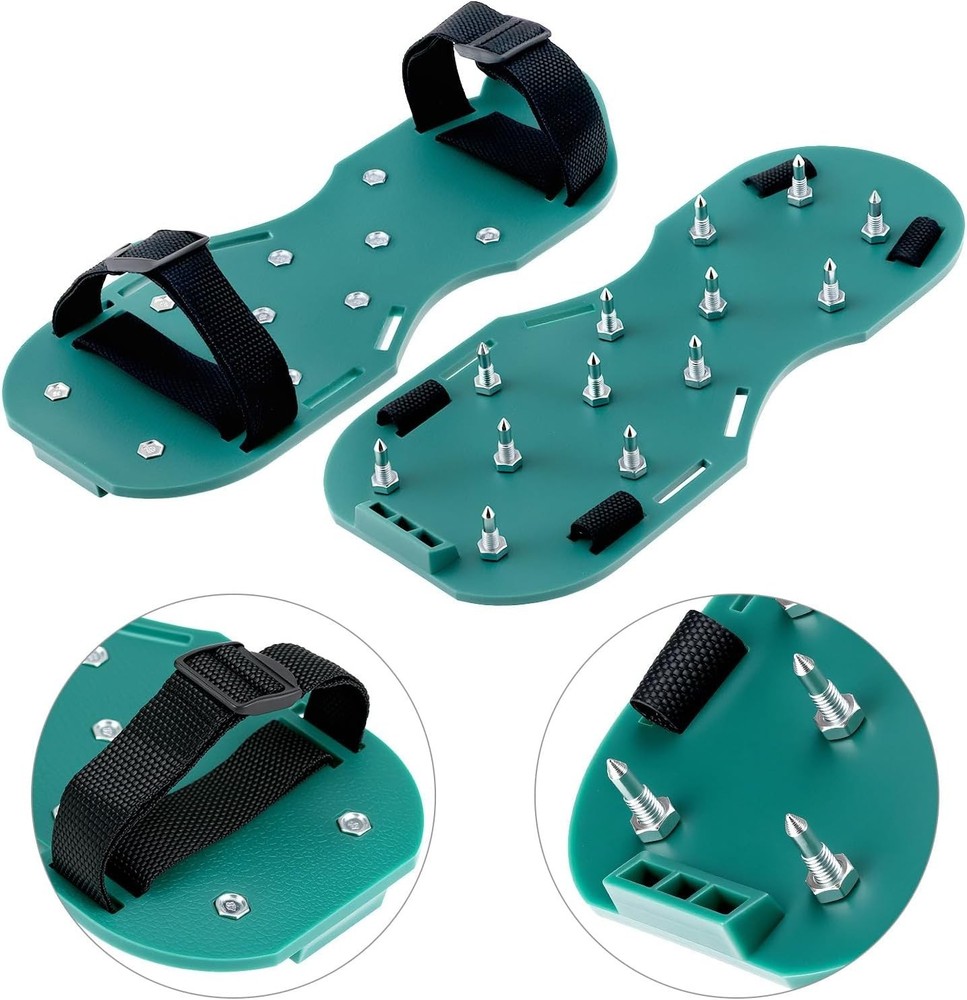 Floor Leveling Tool Set with Dual Rollers, Scraper and Comfortable Spiked Shoes