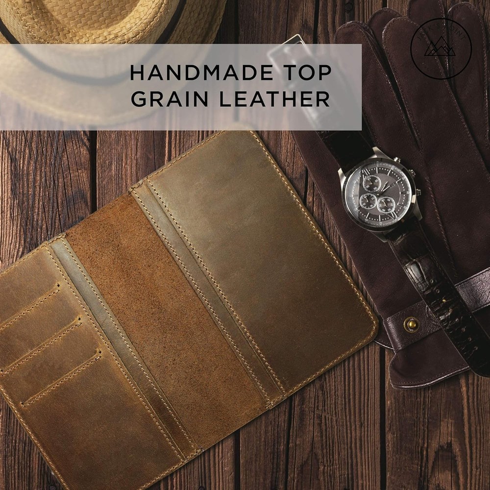 Leather Field Notes Cover for Memo - Pocket Sized Notebook, fits...