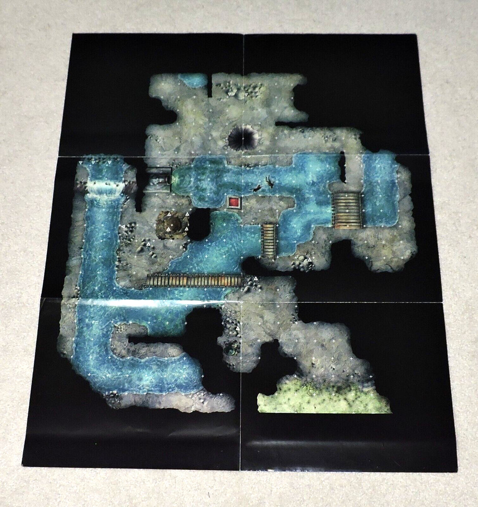 2009 Dungeons and Dragons Worldwide Game Day Master's Guide 2 MAP Poster Insert