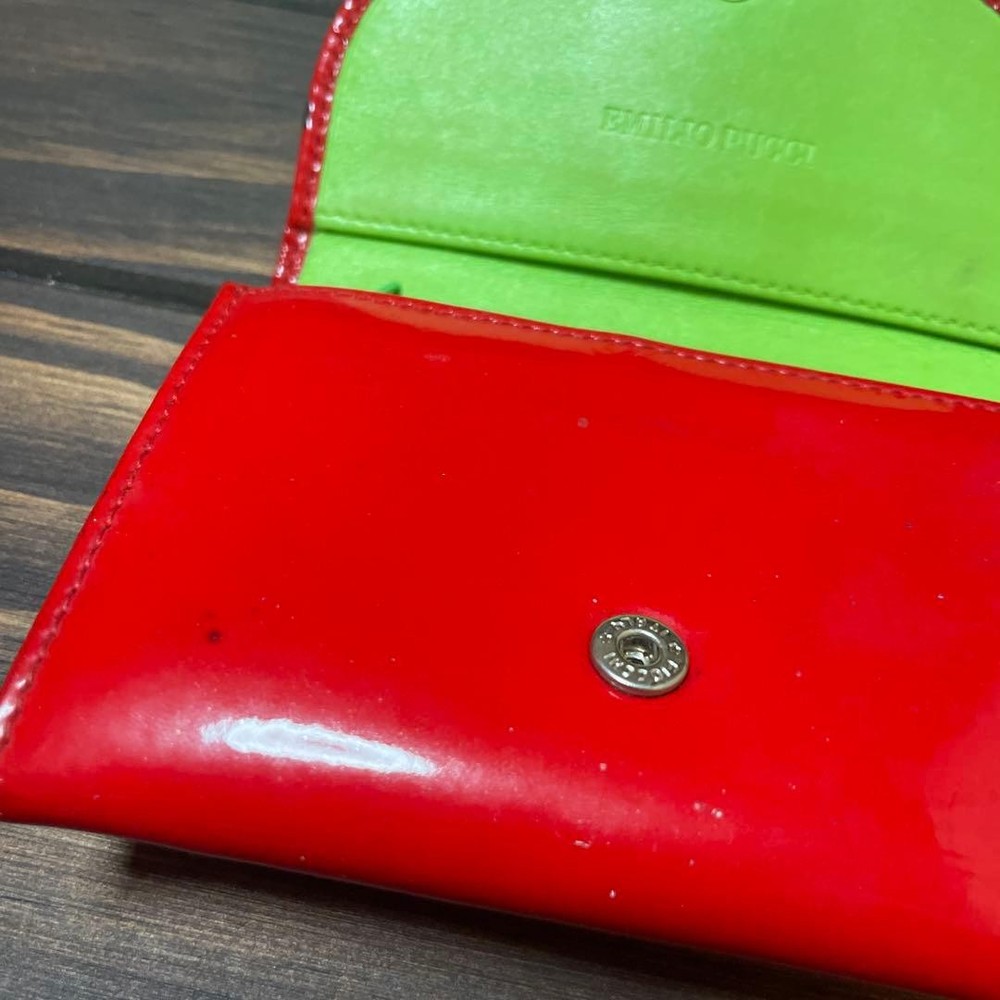 Emilio Pucci Mini Wallet 4.3 inch Red