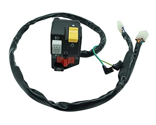 Left Handlebar Button Start Stop Kill Headlight Switch for Honda TRX400EX