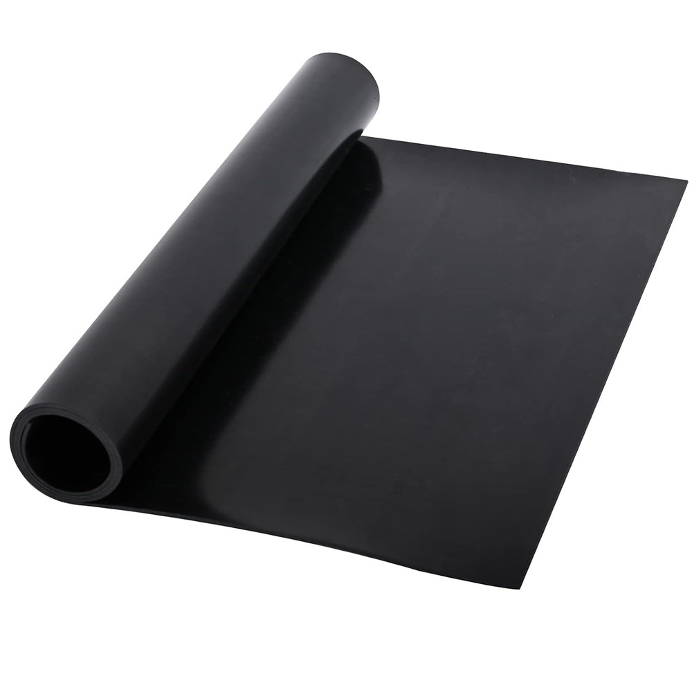 Neoprene Rubber Sheet 1/16" Thick 12 x 24 Solid Black Rubber Roll Gaskets Pads