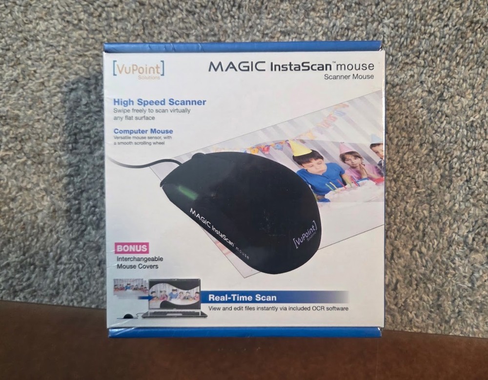VuPoint Magic InstaScan Mouse Scanner new in box