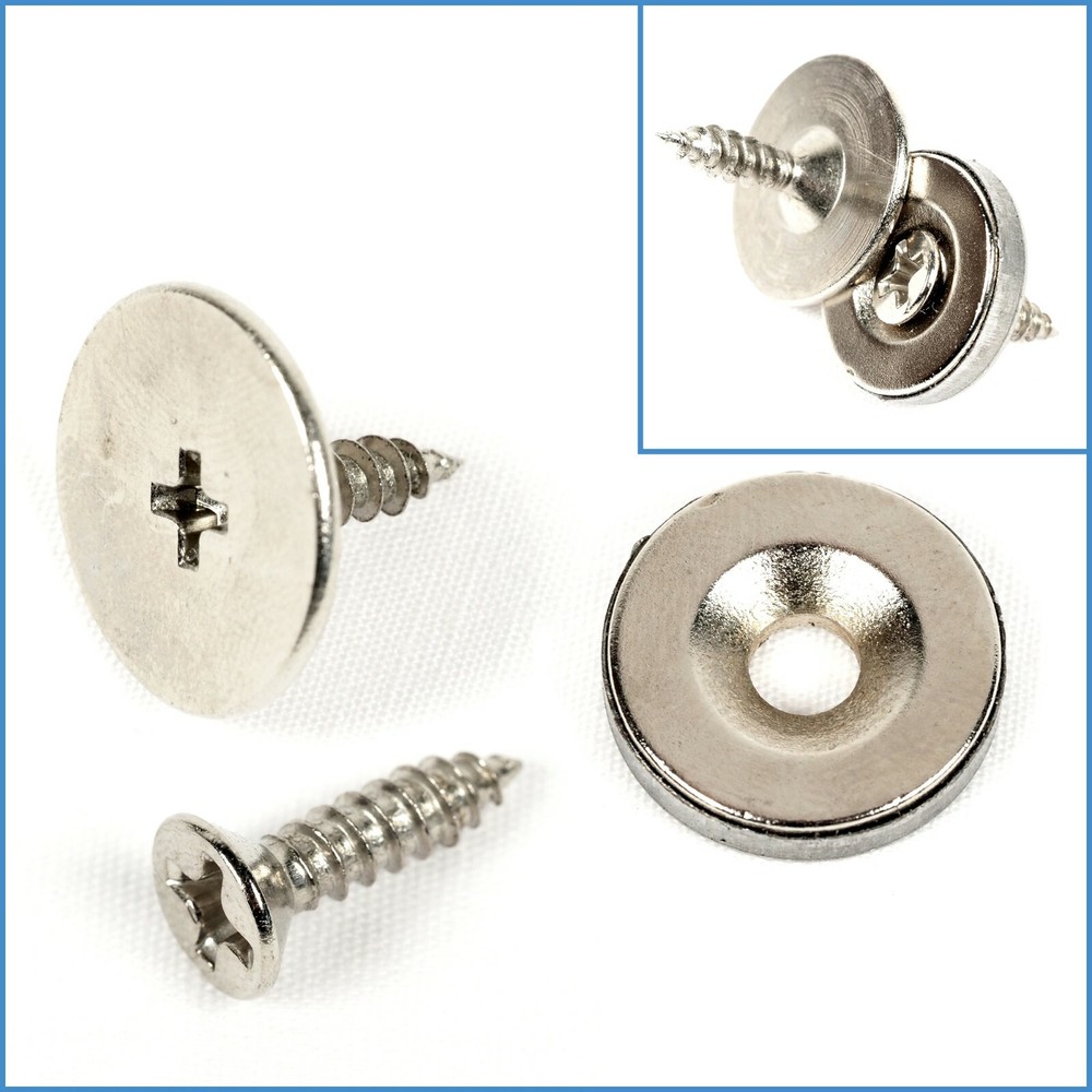 15mm Magnetic Cabinet Catch Set Cupboard Door Fastener Latch Magnet Kitchen Pull
