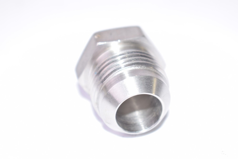 AA JJ Stainless Hydraulic Plug Fitting, 1'' Thread x 1-1/4'' OAL