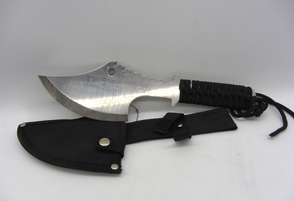 Defender Tactical Throwing Axe with Sheath Hatchet Knife 11.5