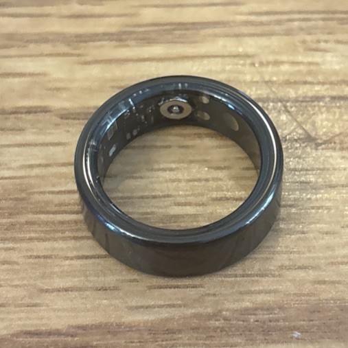 HX3918 Smart Ring Health Tracker Bluetooth Size 9 in Black iOS & Android w/ App