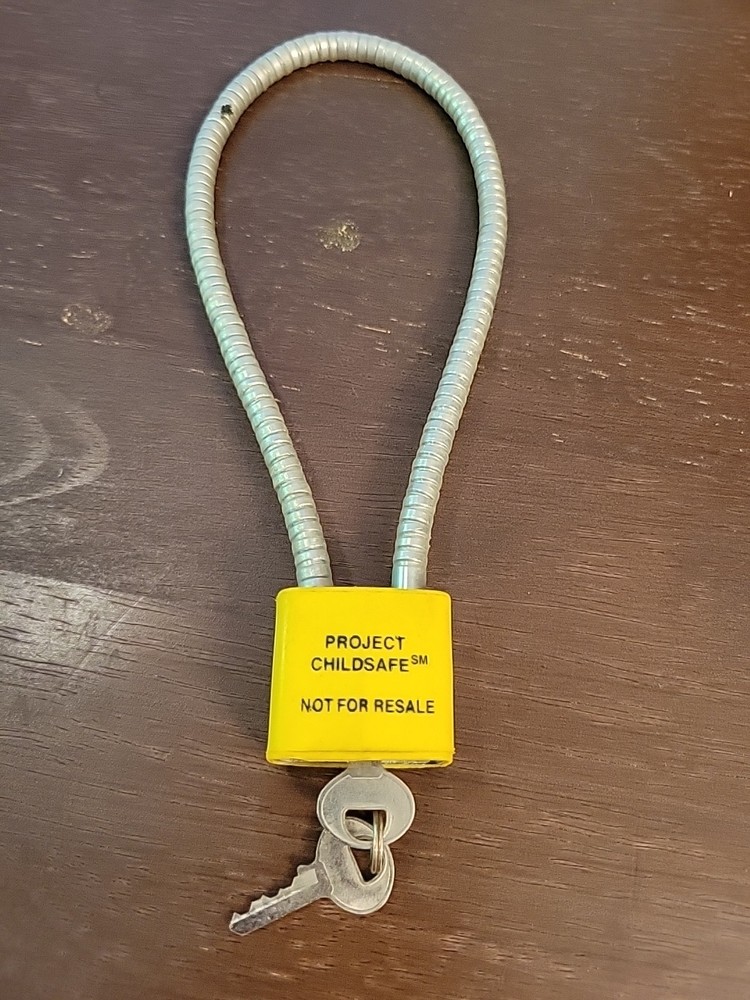 Firearm Gun Lock Cable Project Childsafe With 2 Keys Cable Lock