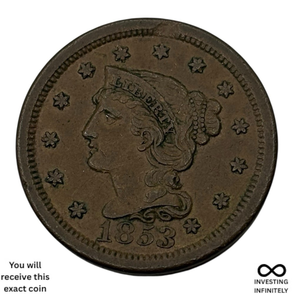 1853 Large Cent X-1708