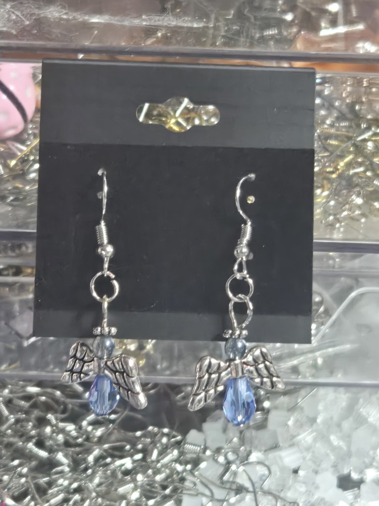 Blue Angel Dangle Handcrafted Earrings