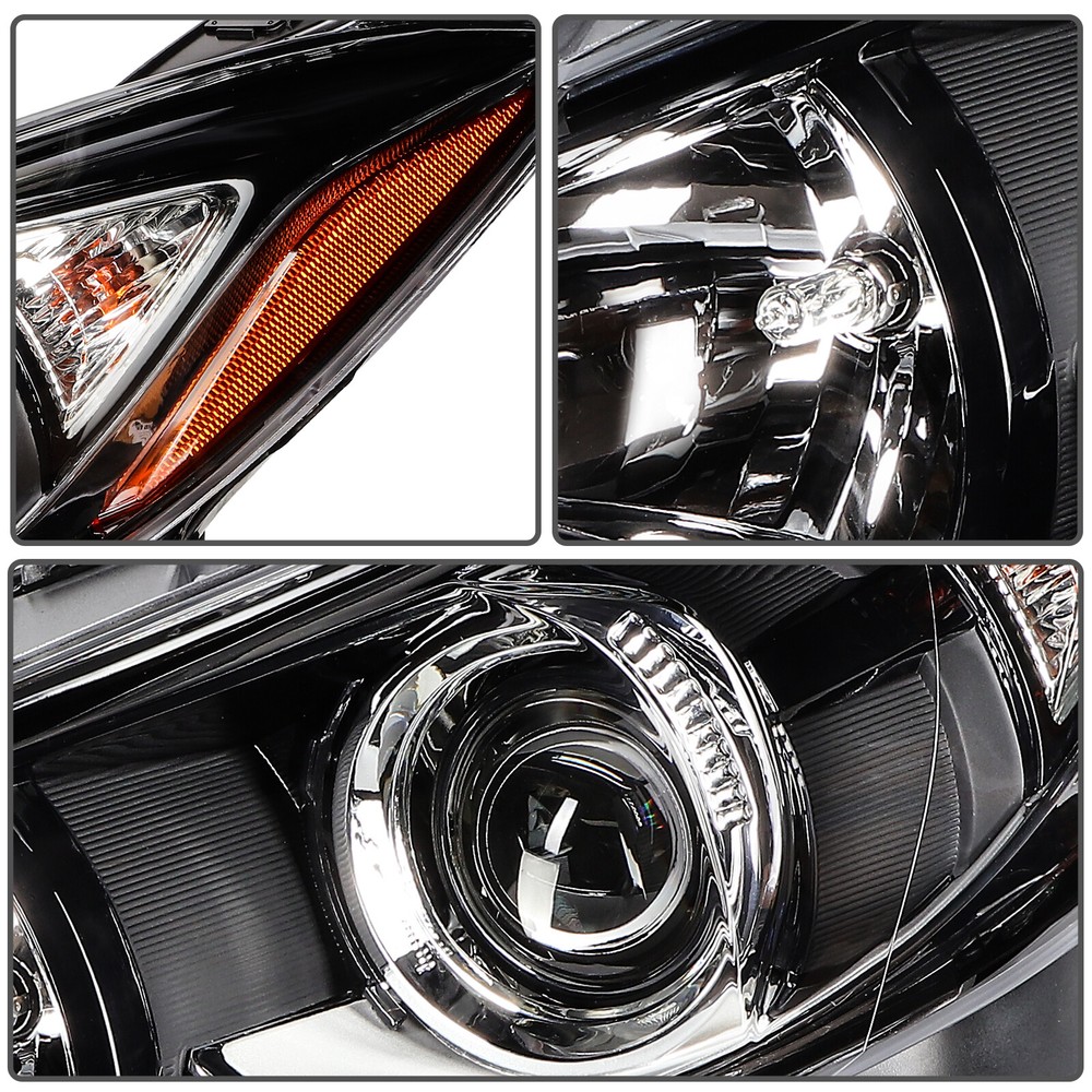 Left+Right Headlights Assembly For 2016-2014 Mazda 3 Pair w/Projector