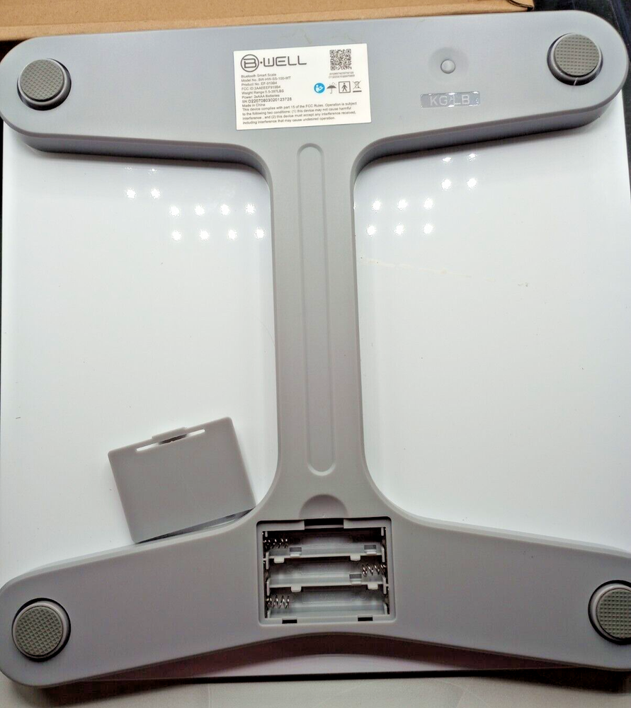 Bytech B-Well Bluetooth Smart Scale w/LED Display - Open Box.