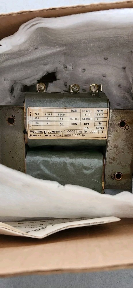 SQD 9070 GO-3 .150 CONTROL CIRCUIT TRANSFORMER