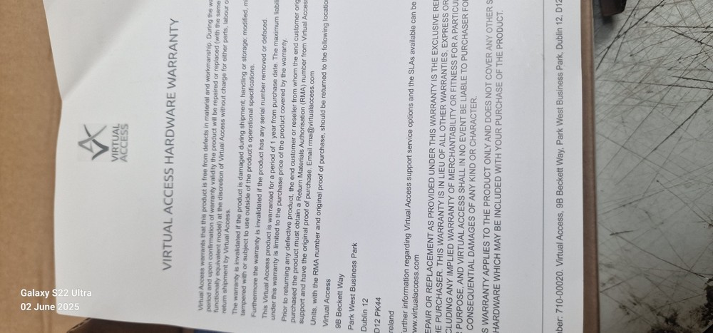 Virtual Access GW2028-RFE-AA0680G