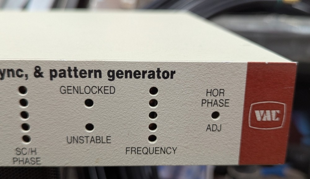 VAC SG2PG4 Black Burst Sync Generator Genlock Pattern Generator SMPTE Bars