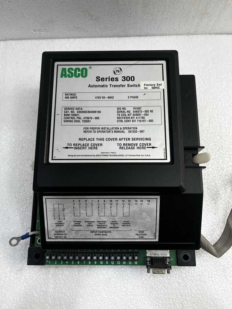 ASCO Series 300 Automatic Transfer Switch