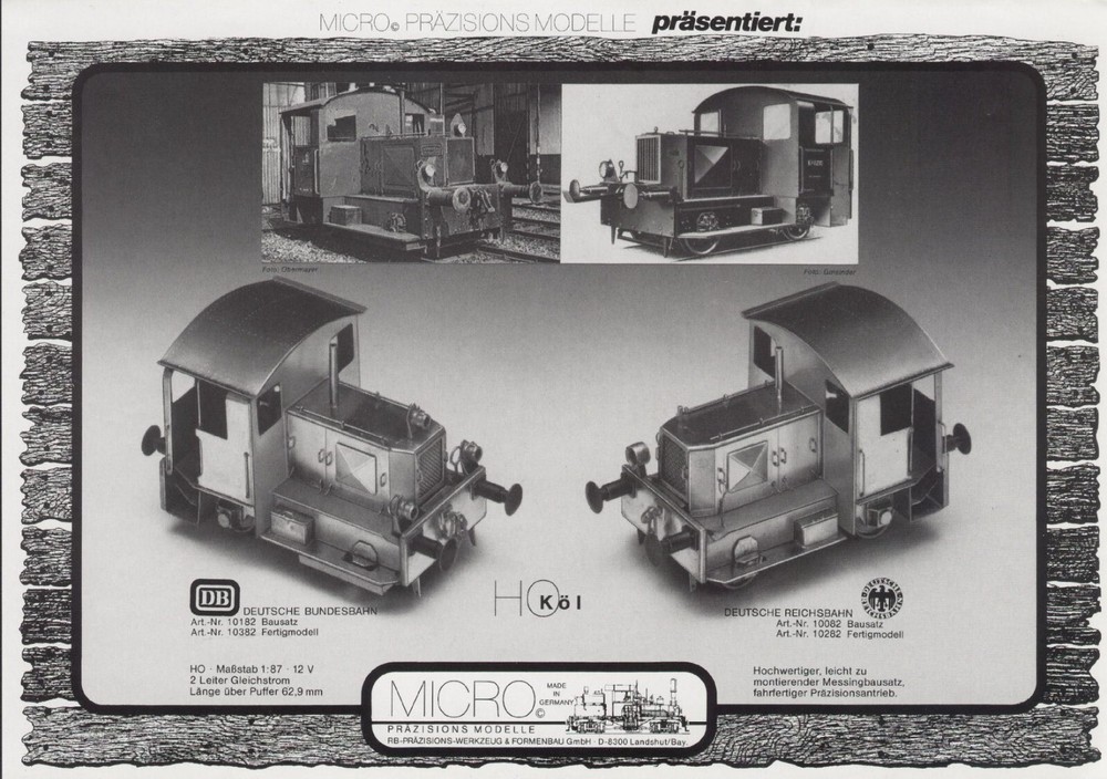 catalog MICRO PRECISION MODELS Brass 1982 HO O Gauge D aa