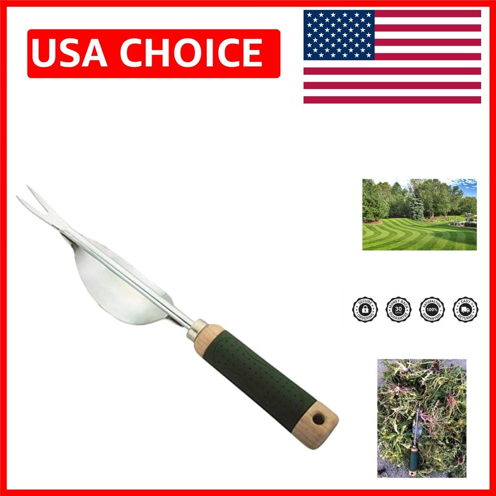 Stainless Steel Weed Puller with Leverage Base - Lifetime  Included