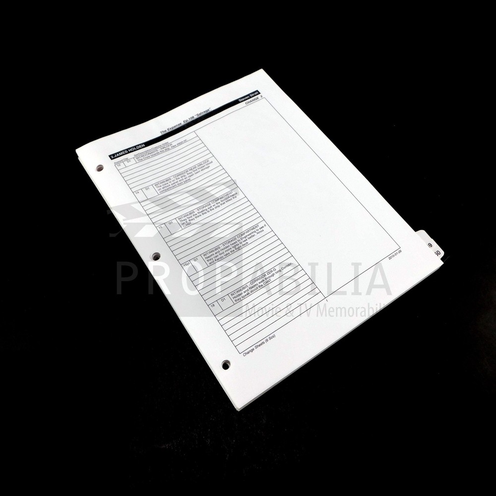 THE EXPANSE Costume Breakdown Script Original Series Prop (8901-4657)