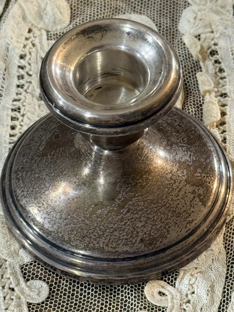 Vintage Gorham Small Sterling Candlesticks Weighted 286g