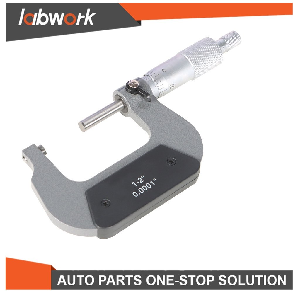 Labwork Precision Outside Micrometer 1-2Inch Precision Carbide Tipped Micrometer