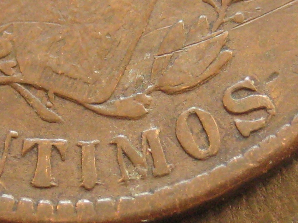 1879 OM Spain 10 Centimos - * Doubled Die Reverse * DDR Error - (P4505)