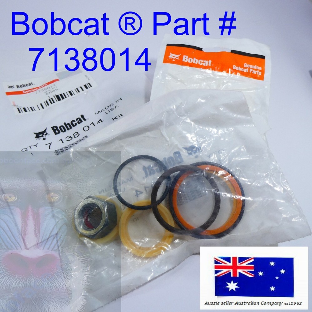 Bobcat Hydraulic Track & Bucket Cylinder Seal Kit 7138014 E08 E10 E10E E10Z E14